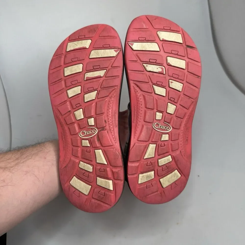 Chaco EcoTread Fletched Pink Sandals Kids Juniors Size 6 Adjustable Outdoor